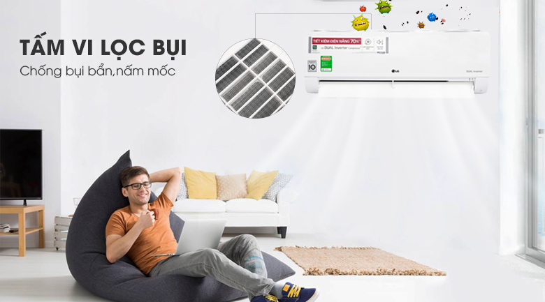 V10ENW với tấm vi lọc bụi hiệu quả