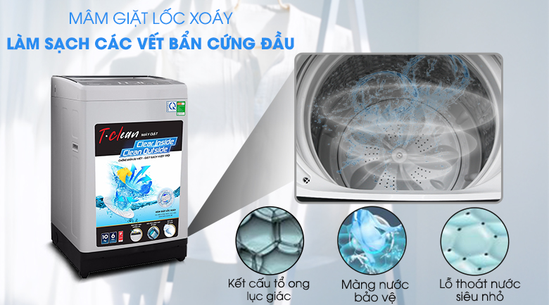 Máy giặt TCL 10 Kg TWA100-B302GM