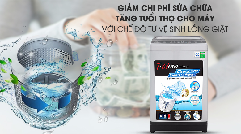 Máy giặt TCL 8 Kg TWA80-B302GM