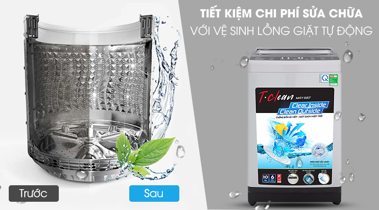 Máy giặt TCL 10 Kg TWA100-B302GM