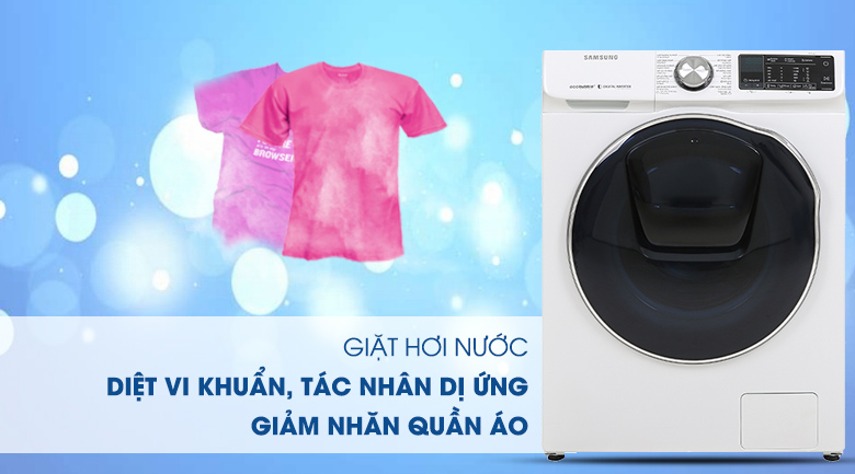 Máy giặt sấy Samsung AddWash Inverter 10.5 kg WD10N64FR2W/SV