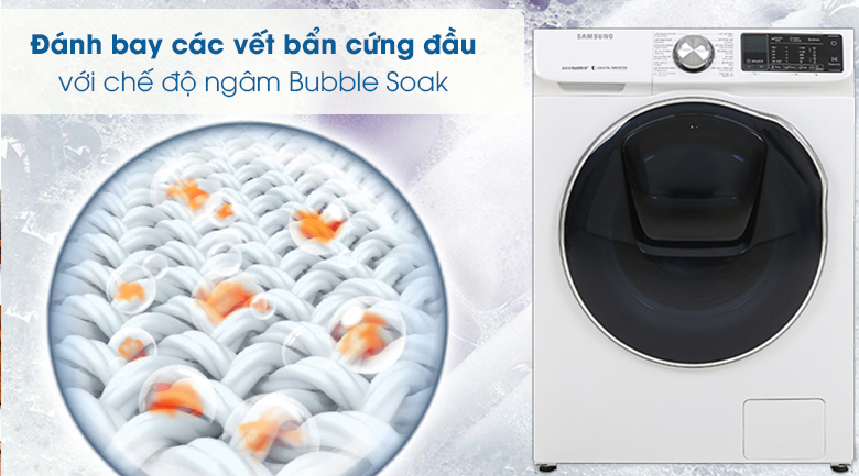 Máy giặt sấy Samsung AddWash Inverter 10.5 kg WD10N64FR2W/SV