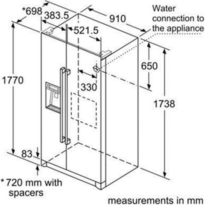 Tủ Lạnh SBS Bosch KAD90VI20