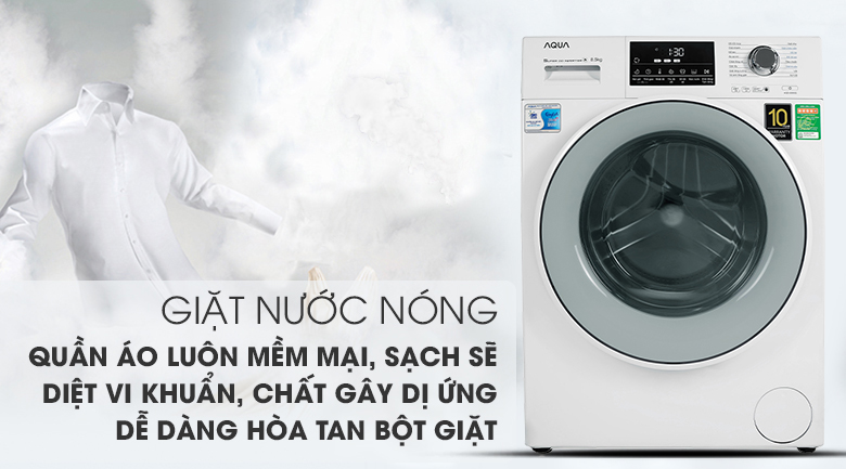 Máy giặt Aqua Inverter 8.5 kg AQD-D850E W