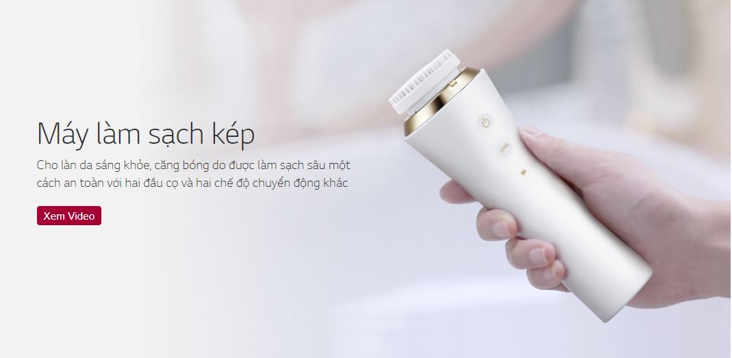 Máy Rửa Mặt Sạch Sâu Dual Cleanser Lg Pra.L Bcj2 Dual Motion Cleanser