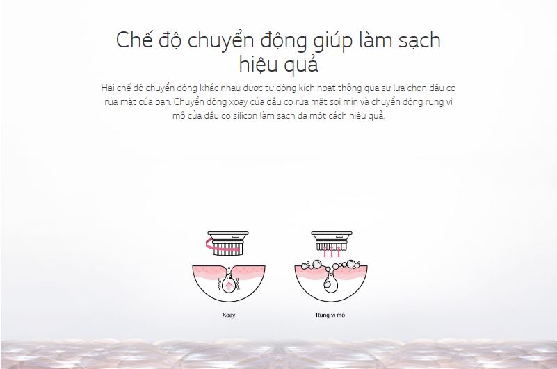 Máy Rửa Mặt Sạch Sâu Dual Cleanser Lg Pra.L Bcj2 Dual Motion Cleanser