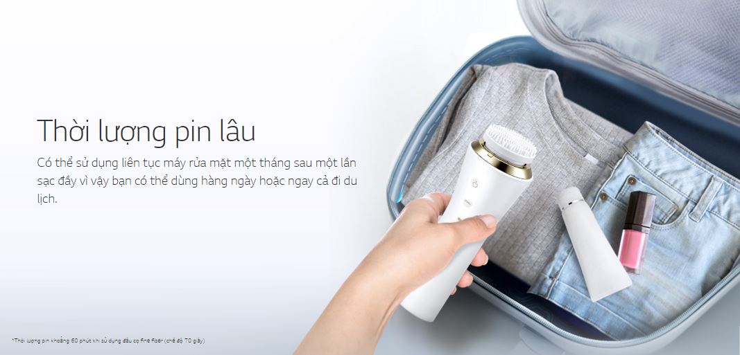 Máy Rửa Mặt Sạch Sâu Dual Cleanser Lg Pra.L Bcj2 Dual Motion Cleanser