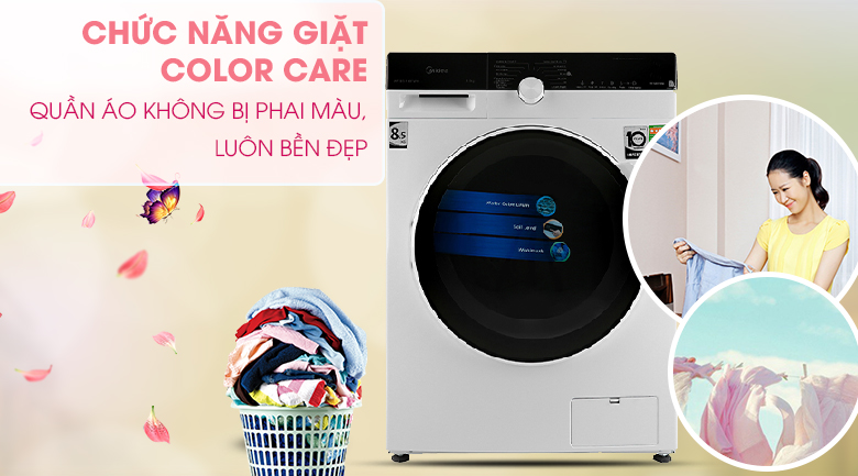 Máy giặt Midea Inverter 8.5 Kg MFK85-1401WK