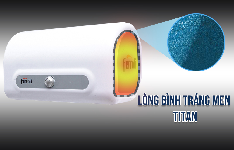 Bình nóng lạnh gián tiếp Ferroli QQ 50L chống giật 2.500W - ME