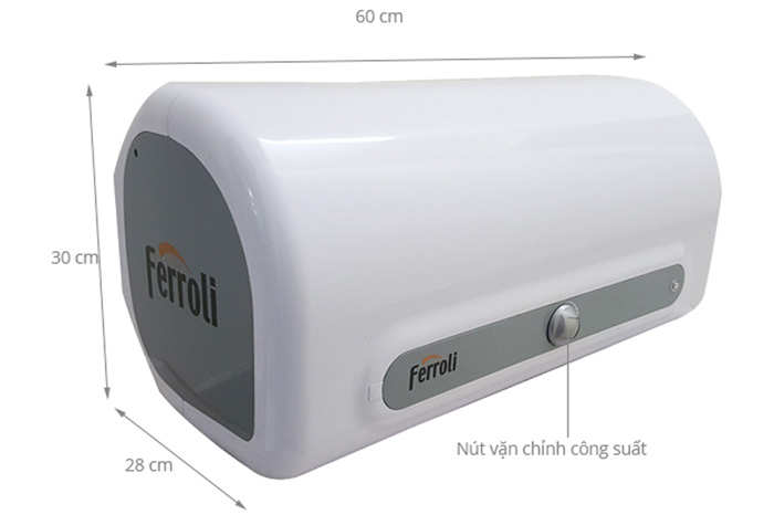 Bình nóng lạnh gián tiếp Ferroli QQ EVO 20 lít chống giật - ME