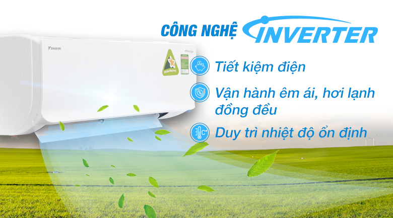 Điều hòa Daikin 1 chiều Inverter 12000BTU FTKA35UAVMV