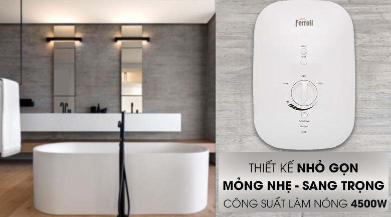 Máy nước nóng Ferroli Divo SSP 4.5S 4500W