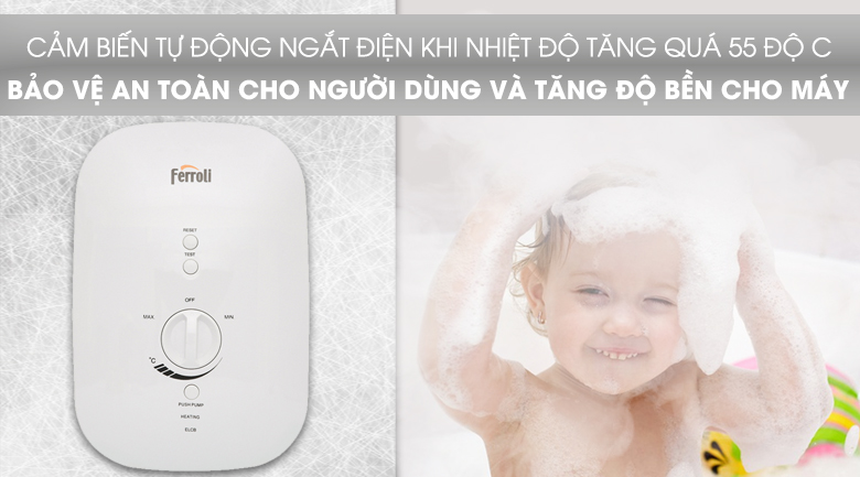 Máy nước nóng Ferroli Divo SSP 4.5S 4500W