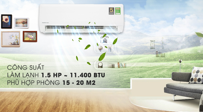 Máy lạnh Aqua Inverter 1.5HP AQA-KCRV12WNZ