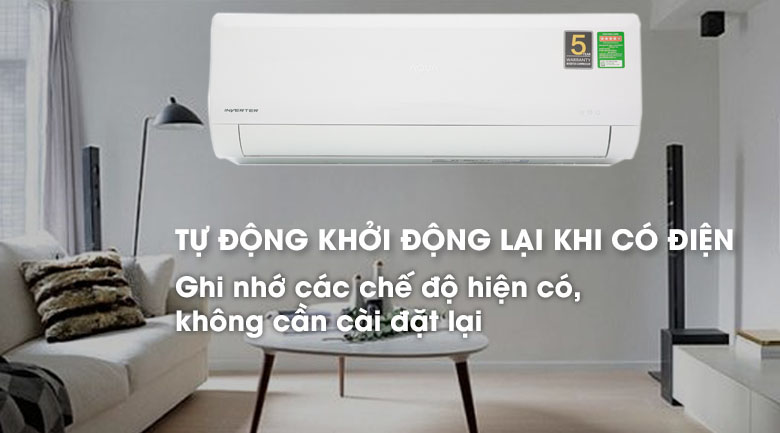 Máy lạnh Aqua Inverter 1HP AQA-KCRV9WNZ