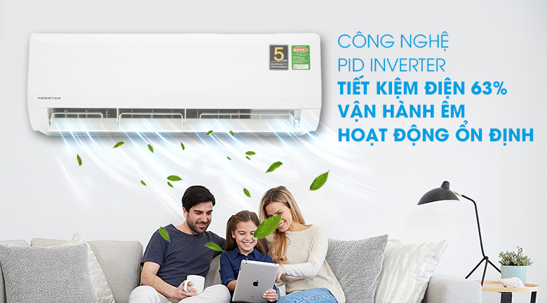 Máy lạnh Aqua Inverter 1HP AQA-KCRV9WNZ