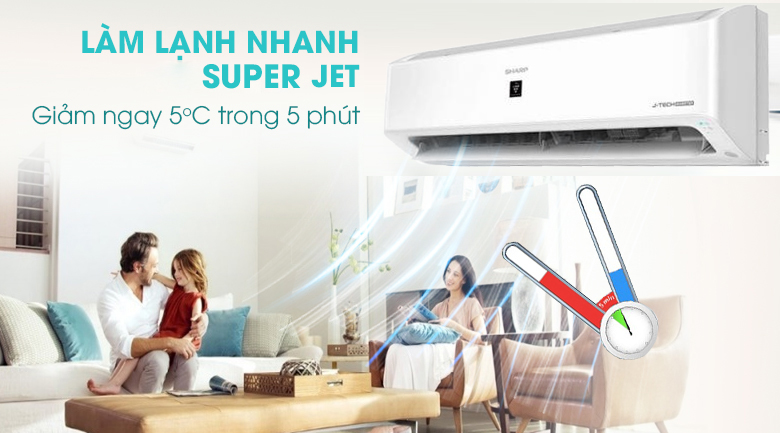 Máy lạnh Sharp Inverter 2 HP AH-XP18YMW