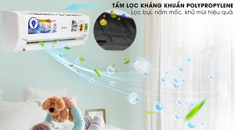 Máy lạnh Sharp Inverter 1.5 HP AH-X12VEW