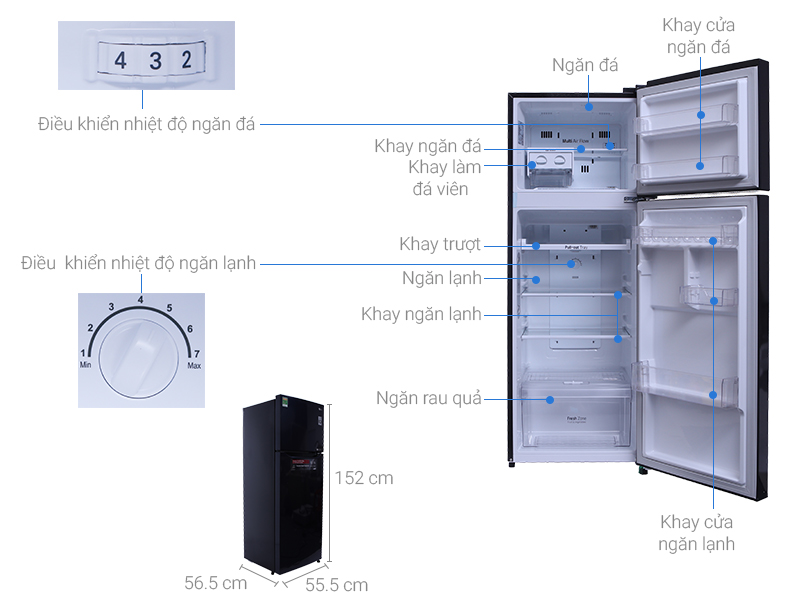 Tủ lạnh LG Inverter 208 lít GN-L208PN