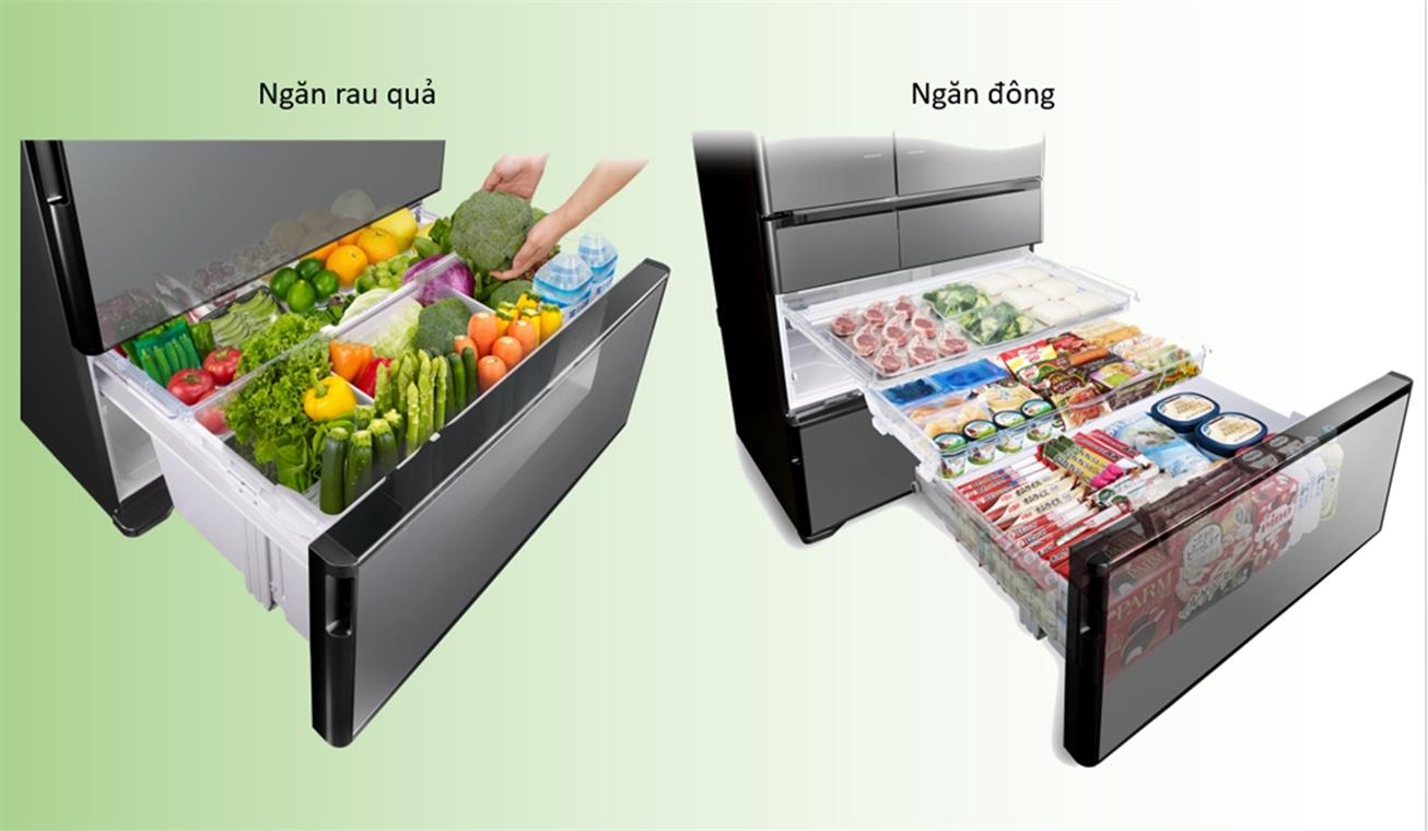 Tủ lạnh Hitachi R-WX74K-X 735L