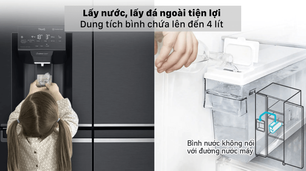 Tủ lạnh LG Inverter 496 lít GR-X22MB