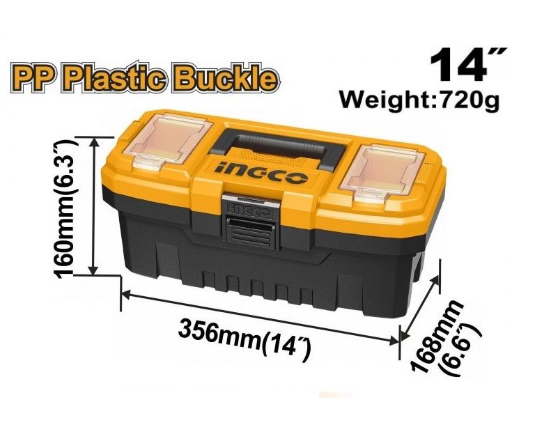 14″ Thùng đựng đồ nghề khóa nhựa Ingco PBX1401