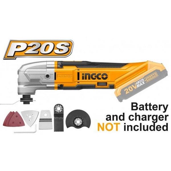 Máy cắt góc đa năng dùng pin Lithium-Ion 20V Ingco CMLI2001