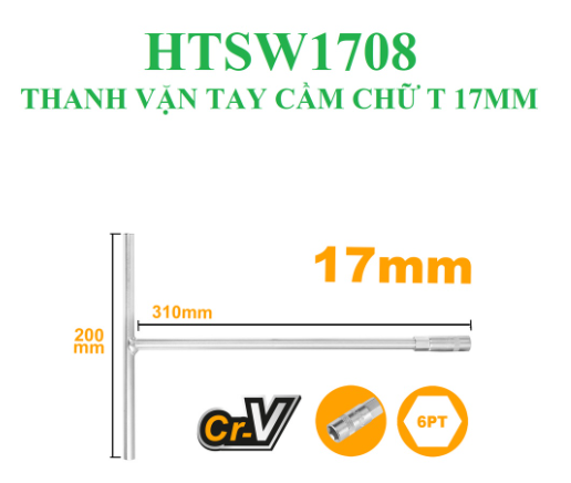 cần vặn chữ T Ingco HTSW1708 3