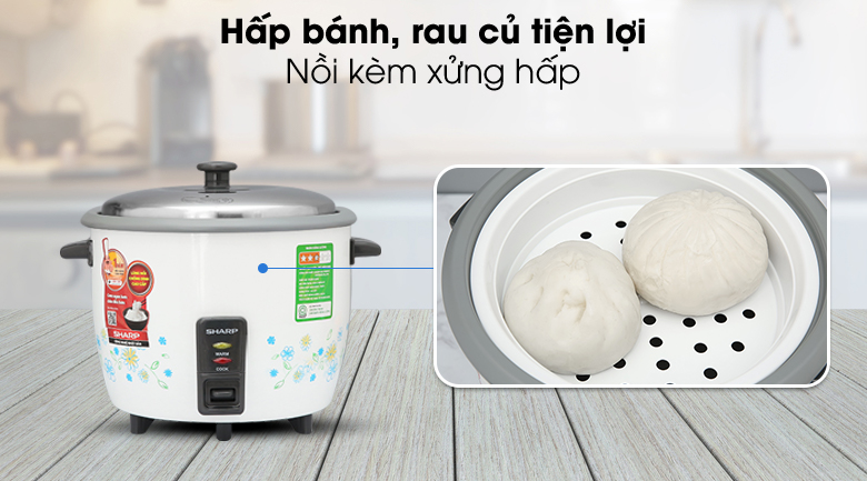 Nồi cơm nắp rời Sharp KSH-218SNV-SF 1.8 lít