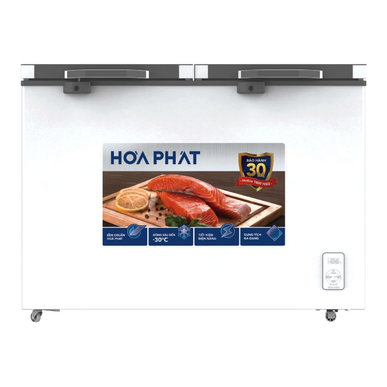 Tủ đông Hòa Phát HPF BD6245.T1 2 ngăn 2 cánh ốp kính
