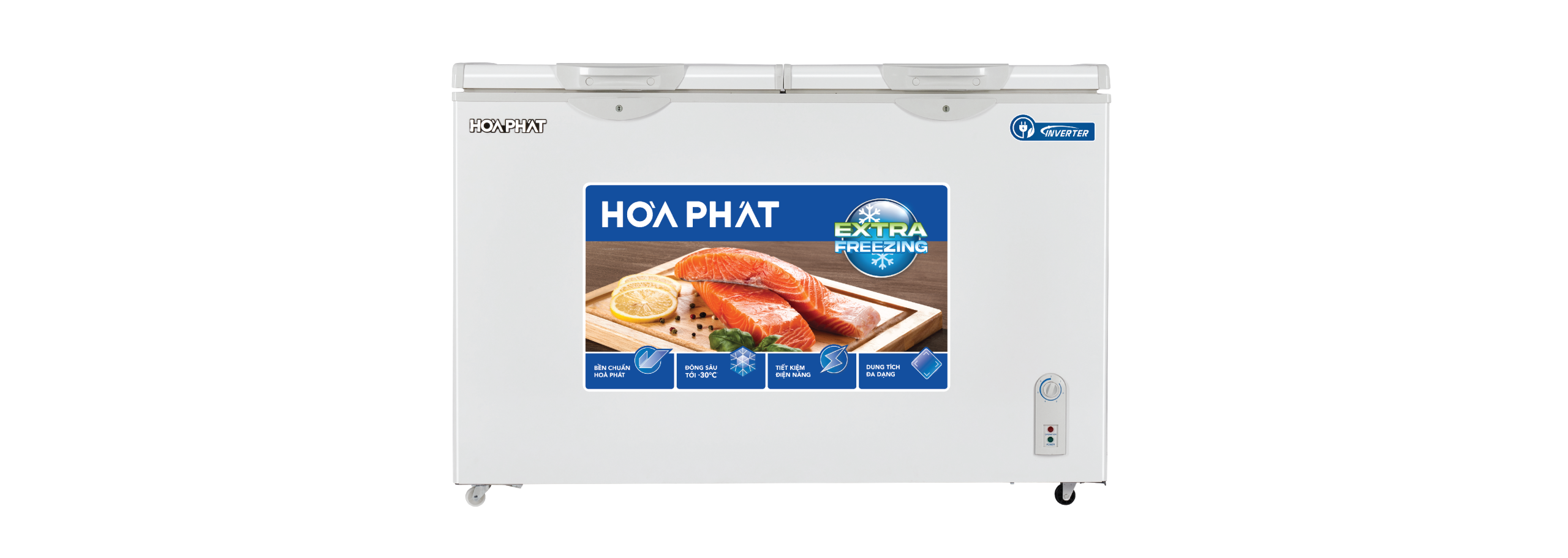 Tủ đông Hòa Phát Inverter 2 ngăn 2 cánh HPF BD8245