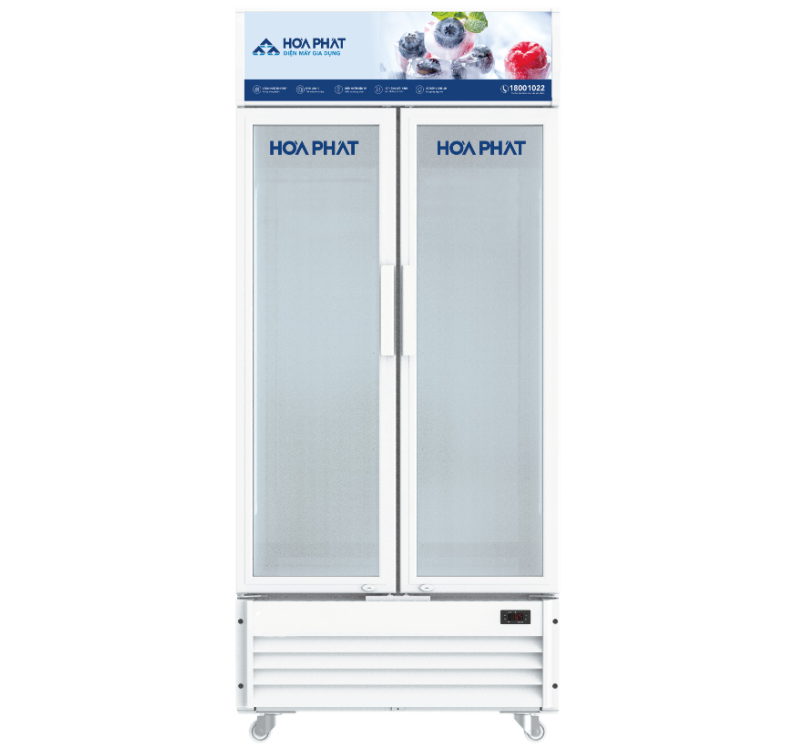 Tủ mát Hòa Phát HSR D8812 Inverter 2 cánh 812L
