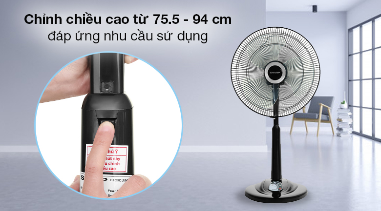 Quạt lửng Sharp 3 cánh PJ-L40RV-DG 50W