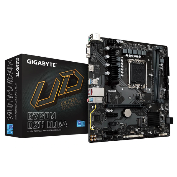 Bo mạch chủ Gigabyte B760M D2H (Intel B760/ Intel LGA 1700/ M-ATX/ 2 khe ram/ DDR4)