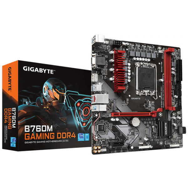 Bo mạch chủ Gigabyte B760M GAMING DDR4 (Intel B760/ LGA 1700/ M-ATX/ 2 khe ram/ DDR4/ Lan)
