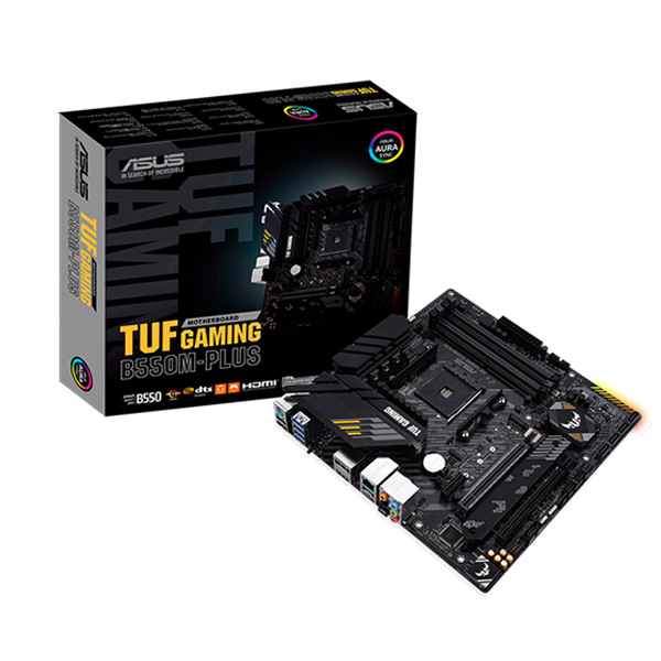 Bo mạch chủ Asus TUF B550M-PLUS (AMD B550/ AM4/ M-ATX/ 4 khe ram/ DDR4/ Lan)