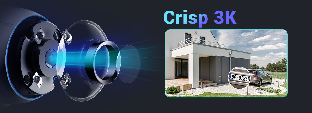 Camera ngoài trời IP wifi EZVIZ CS-H3-R100-1J5WKFL 5MP