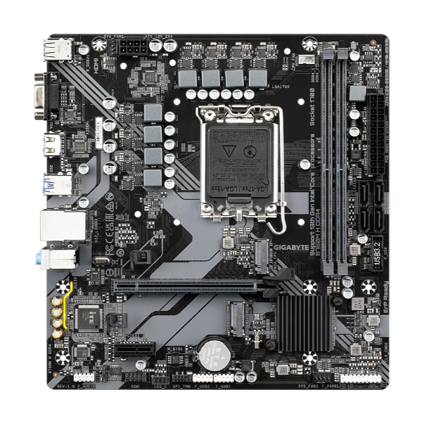 Bo mạch chủ Gigabyte B760M H (Intel LGA 1700/ M-ATX/ 2 khe ram)