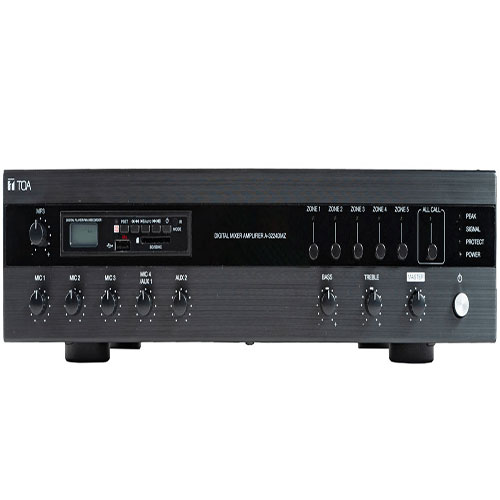 Amply Mixer ClassD TOA 120W kèm bộ chọn 5 vùng loa, MP3 A-3212DMZ-AS