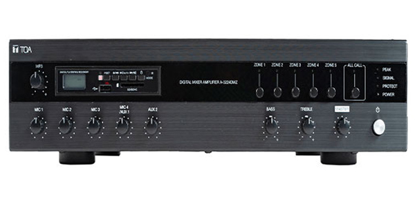 Amply Mixer ClassD TOA 480W kèm bộ chọn 5 vùng loa, MP3 A-3248DMZ-AS