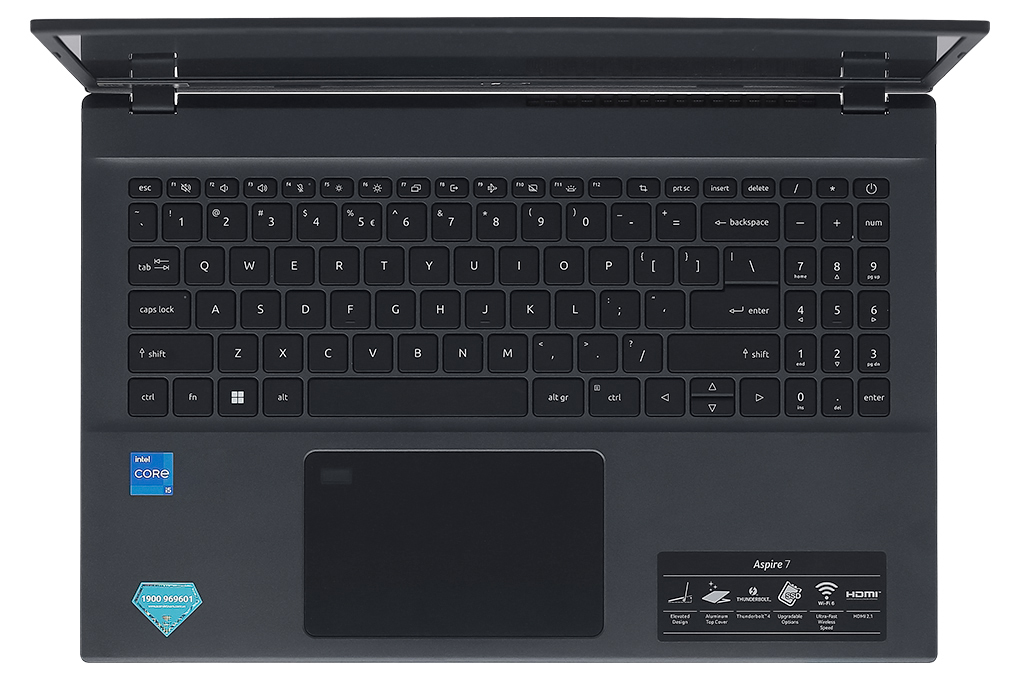 Laptop Acer Aspire Gaming A715 76G 5806 NH.QMFSV.002 (Core i5 12450H/ 16GB/ 512GB SSD/ Nvidia GeForce RTX 3050 4Gb GDDR6/ 15.6inch Full HD/ Windows 11 Home/ Black/ Nhôm/ 1 Year)