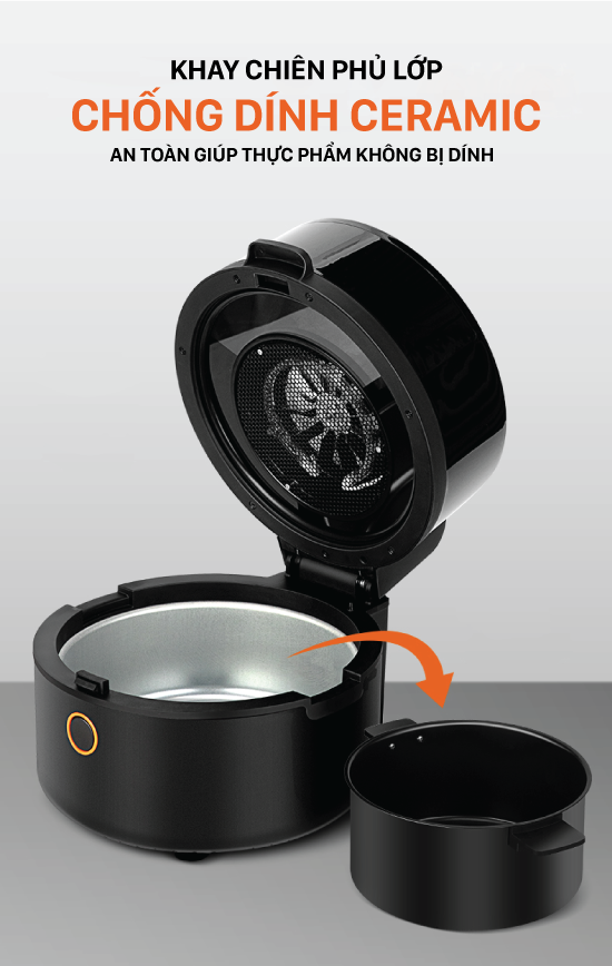 Nồi chiên không dầu 5.5 Lít cao cấp Coex AFC-3109