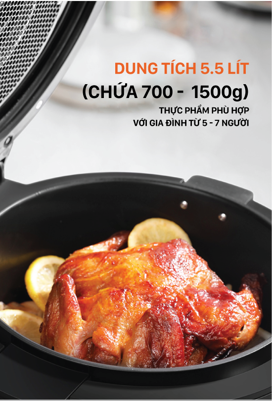 Nồi chiên không dầu 5.5 Lít cao cấp Coex AFC-3109