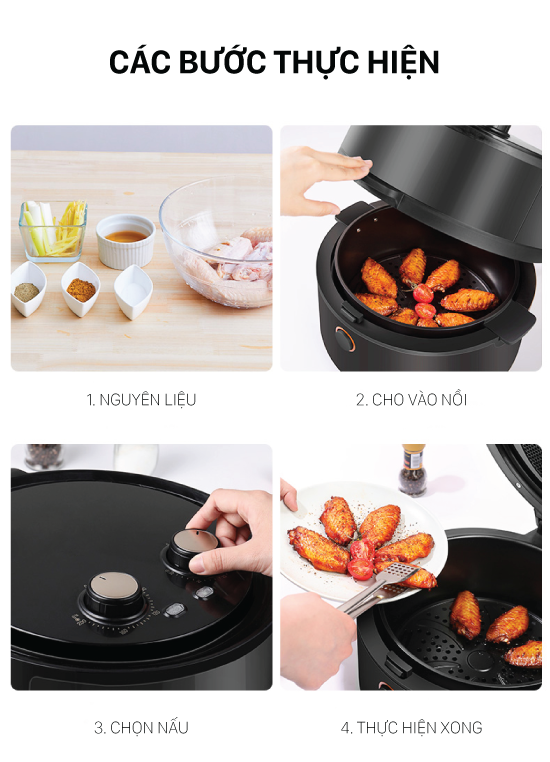 Nồi chiên không dầu 5.5 Lít cao cấp Coex AFC-3109