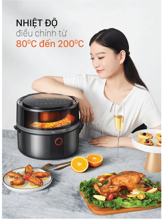 Nồi chiên không dầu điện tử cao cấp 5.5 Lít Coex AFC-3109A