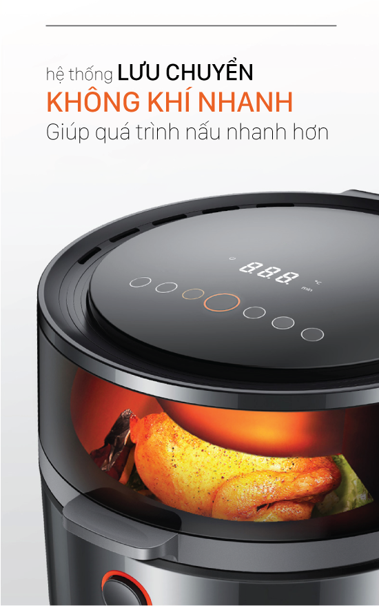 Nồi chiên không dầu điện tử cao cấp 5.5 Lít Coex AFC-3109A