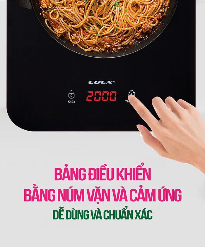 Bếp từ cảm ứng đa năng Coex CI-3307 (Kèm nồi lẩu)