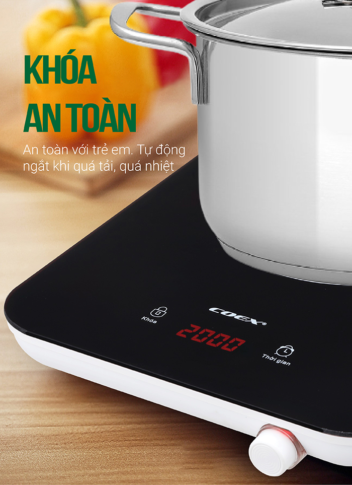 Bếp từ cảm ứng đa năng Coex CI-3307 (Kèm nồi lẩu)