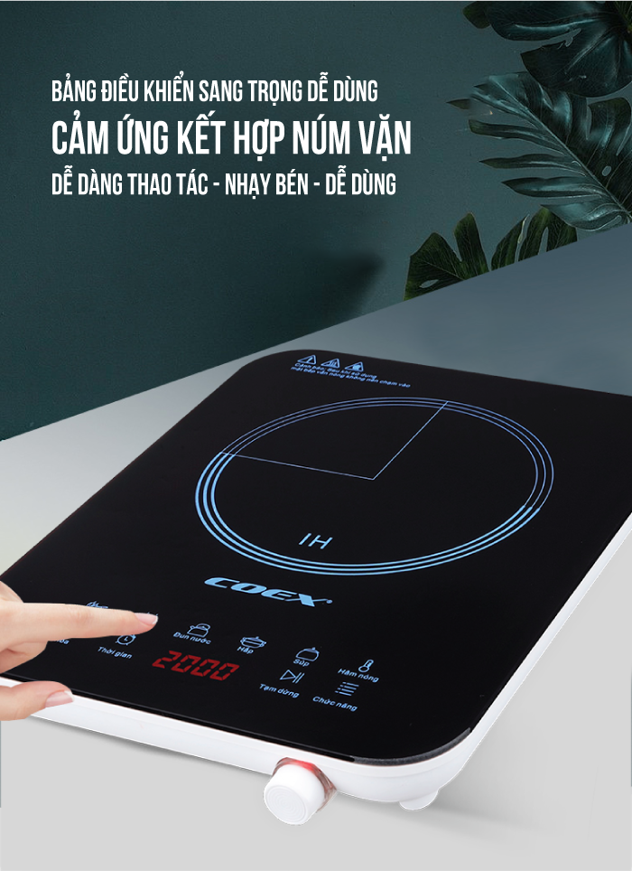 Bếp từ cảm ứng đa năng Coex CI-3308 (Kèm nồi lẩu)