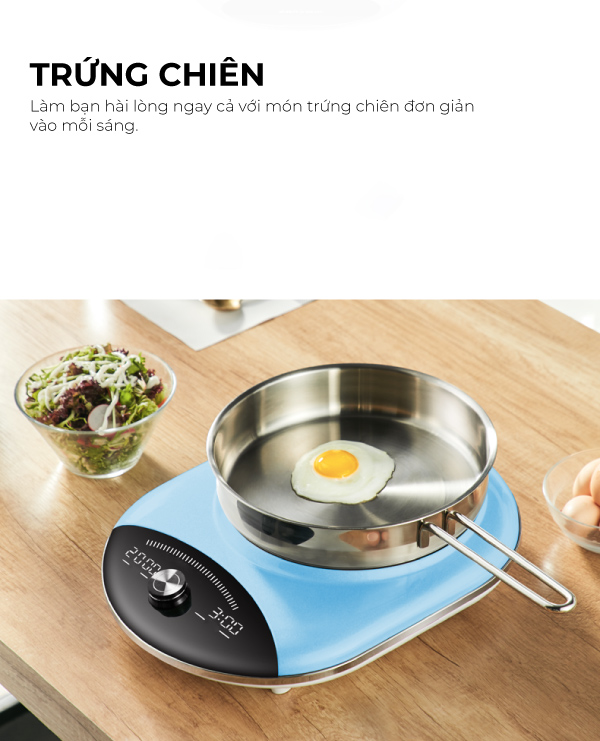 Bếp điện từ đa năng cao cấp COEX CI-3368 xanh (Kèm nồi lẩu)